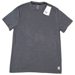Zelos Men Gray Short Sleeve Crew Neck T-Shirt Athletic Casual Size M‎ NWT (G)